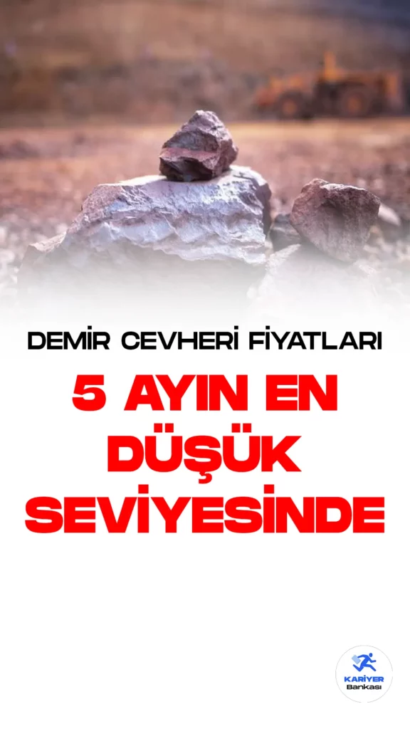Demir cevheri fiyatları, Çin'in inşaat sektöründeki toparlanma zorlukları nedeniyle yaklaşık beş ayın en düşük seviyesine geriledi. İnşaat sektörü, Çin'deki çelik talebinin yarısına yakınını oluşturuyor ve demir cevheri aralık başından bu yana ilk kez ton başına 100 doların altına indi.