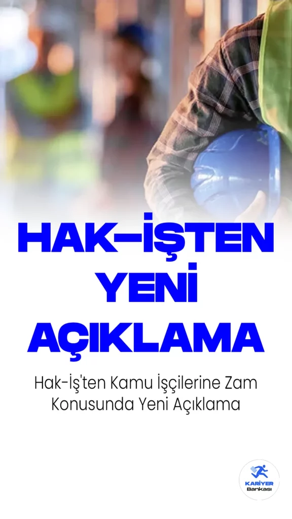 HAK-İŞ Genel Başkanı Mahmut Arslan, kamu çerçeve protokolü görüşmeleri kapsamında Çalışma ve Sosyal Güvenlik Bakanı Vedat Bilgin ile gerçekleştirilen toplantıda yeni bir teklifin sunulduğunu açıkladı. Arslan, teklifte taban ücretin 12.000 TL ve ilk altı ay için yüzde 40 civarında ücret zammı öngörüldüğünü belirtti, ancak teklifin yeterli olmadığını vurguladı.