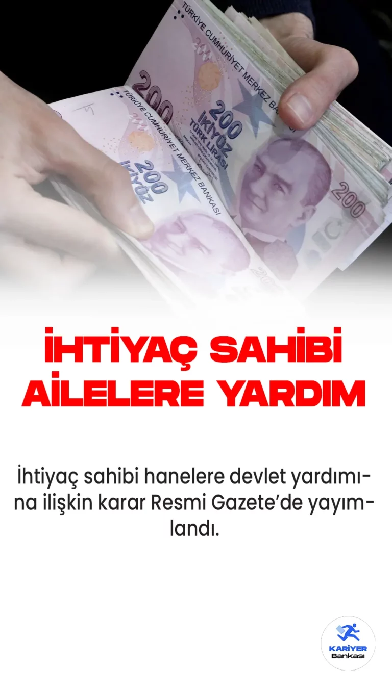 İhtiyaç sahibi hanelere kömür yardımı yapılmasına ilişkin karar Resmi Gazete'de yayımlandı. Aile ve Sosyal hizmetler Bakanlığınca gerçekleştirilecek yardımlara dair detaylar da belli oldu.