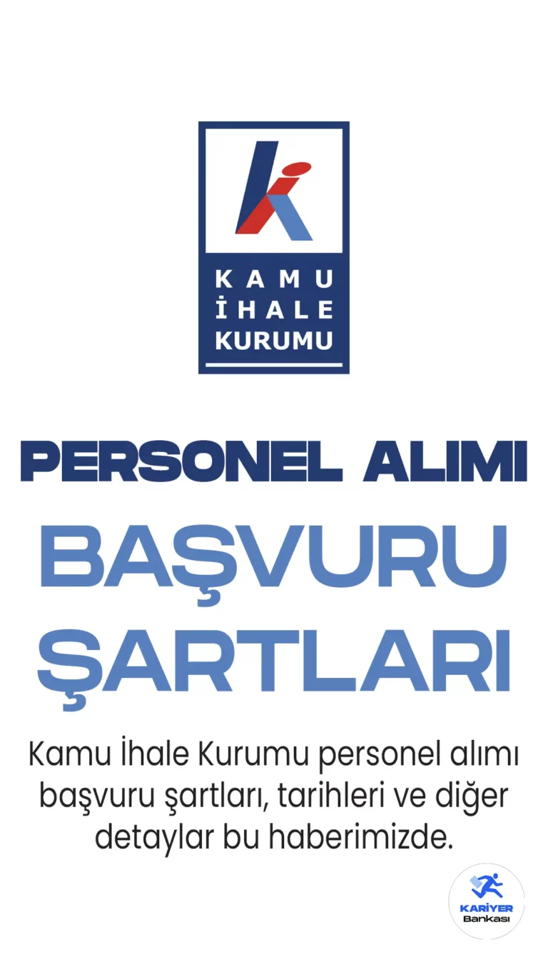 Kamu İhale Kurumu, bünyesinde tam zamanlı olarak istihdam edilmek üzere toplamda 18 sözleşmeli bilişim personeli alacak.