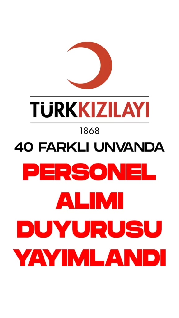 Kızılay personel alımı başvuruları devam ediyor. Kızılay Kariyer sayfası üzerinden her gün yeni ilanlar yayımlanmaya devam ediyor.