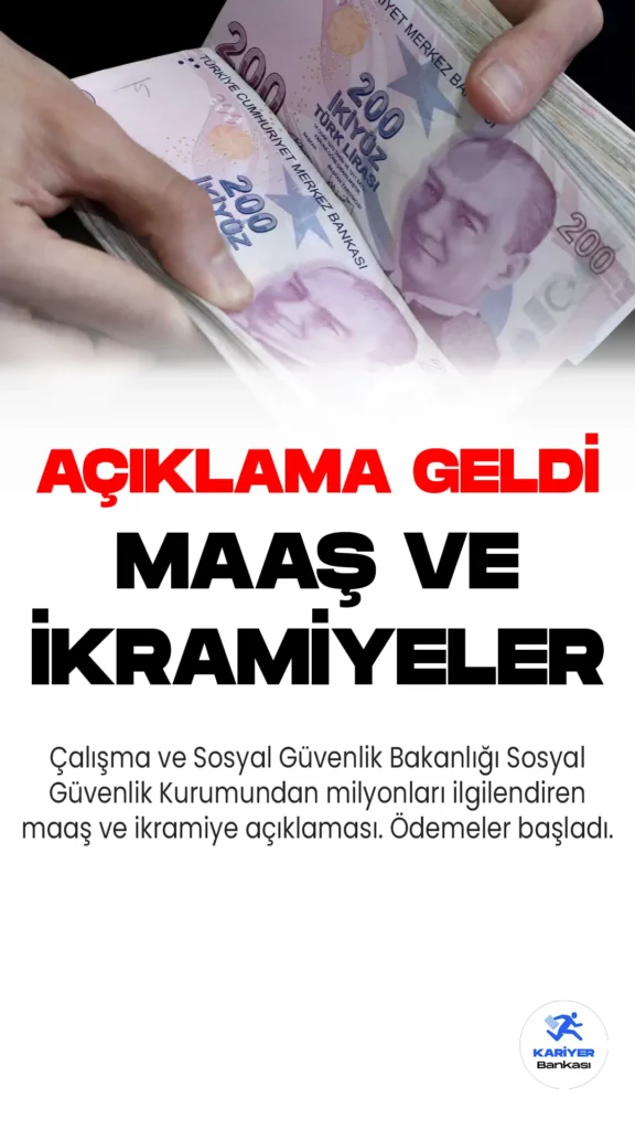 SGK’dan Emekli Aylık ve Maaşları Açıklaması
