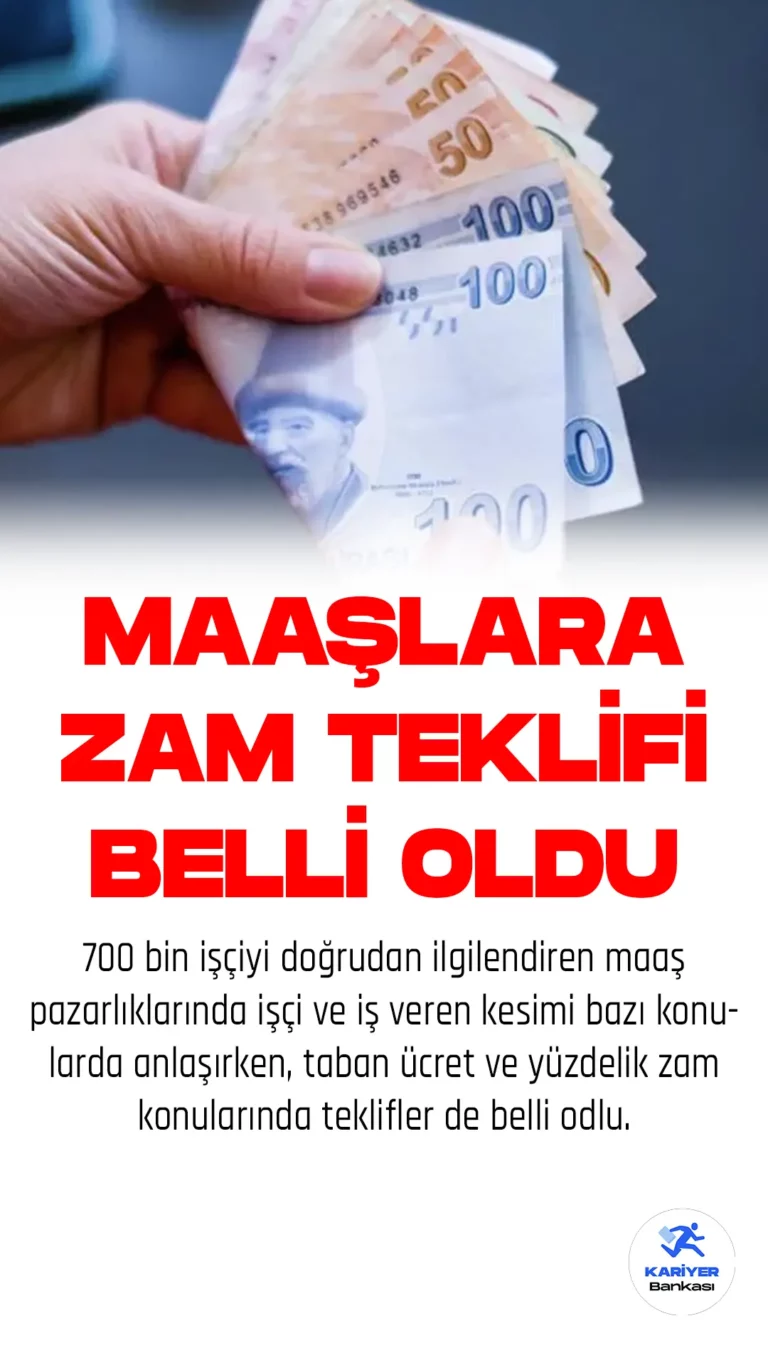 700 Bin İşçi için Maaşlara Zam Teklifi Belli Oldu