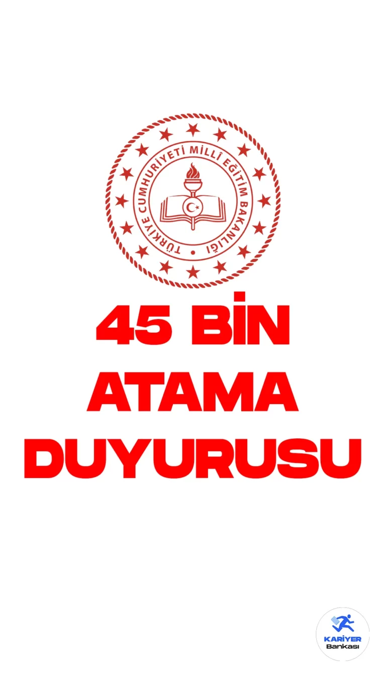 MEB 45 Bin Öğretmen Ataması Sözlü Sınav Yerleri Açıklandı!Milli Eğitim Bakanlığı (MEB) 45 bin öğretmen ataması ön başvuruları 27 Mart-1 Nisan 2023 tarihleri arasında alınmıştı. Milli Eğitim Bakanlığı resmi sayfasından yayımlanan duyuruda, ön başvuru süreci tamamlanan 45 bin öğretmen atamasının sözlü sınav yerlerinin açıklandığı aktarıldı. Başvuru yapan adaylar mülakat yerlerine e-Devlet üzerinden erişebilecekler.