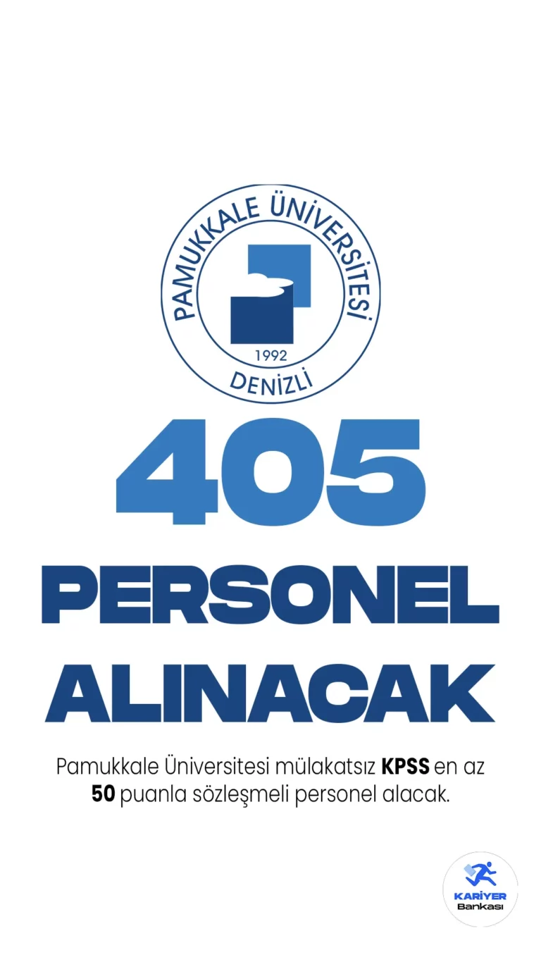 Pamukkale Üniversitesi personel alımı duyurusu Resmi Gazete'de yayımlandı.