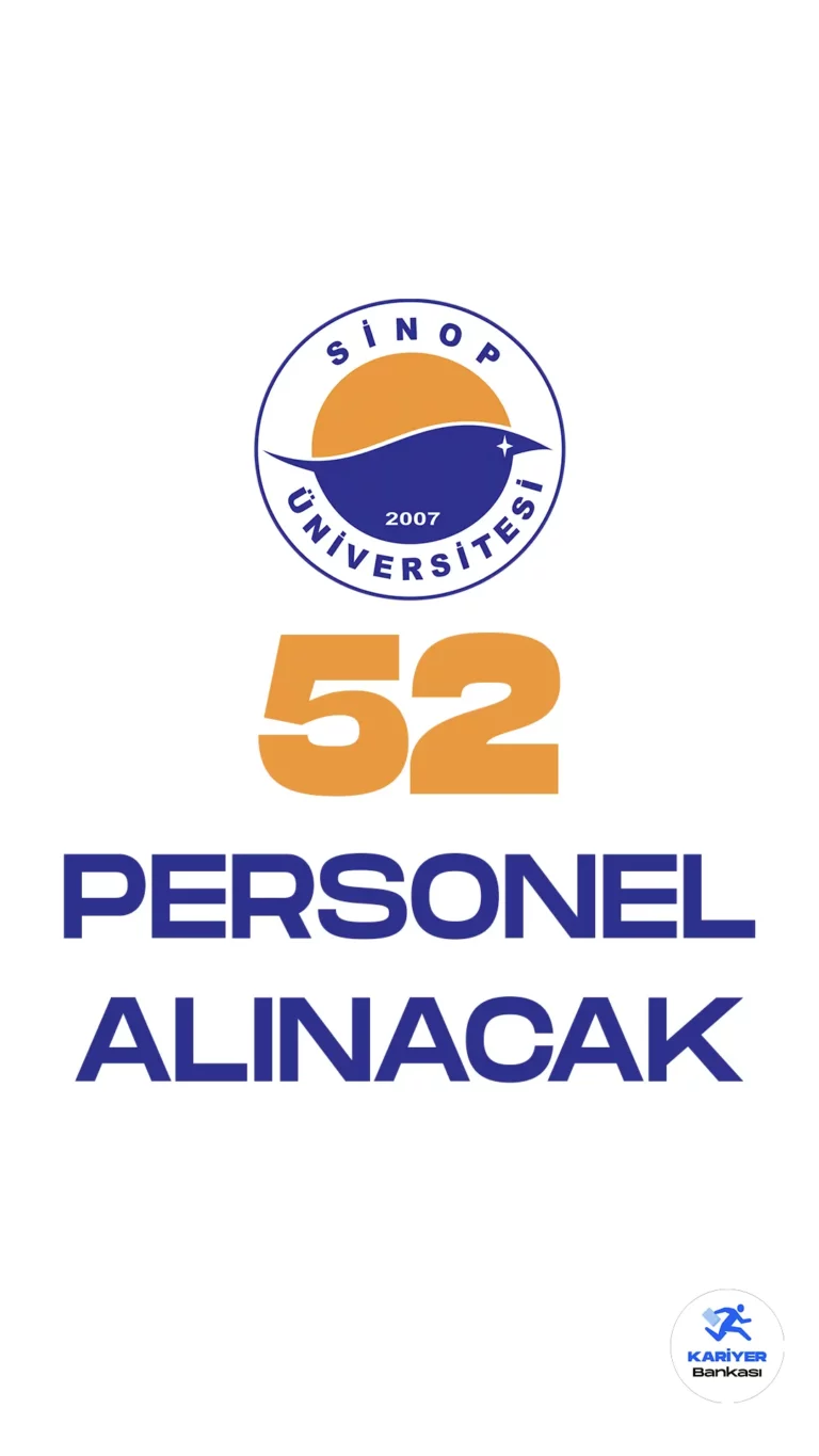 Sinop Üniversitesi 52 sözleşmeli personel alımı yapacak. Cumhurbaşkanlığı SBB Kamu ilan sitesinde yayımlanan duyuruda, Sinop Üniversitesine gemi adamı(kaptan), destek personeli, büro personeli, teknisyen, koruma ve güvenlik görevlisi unvanlarında personel alınacak. Başvuruları 7 Nisan-21 Nisan 2023 tarihleri arasında gerçekleştirilecek.