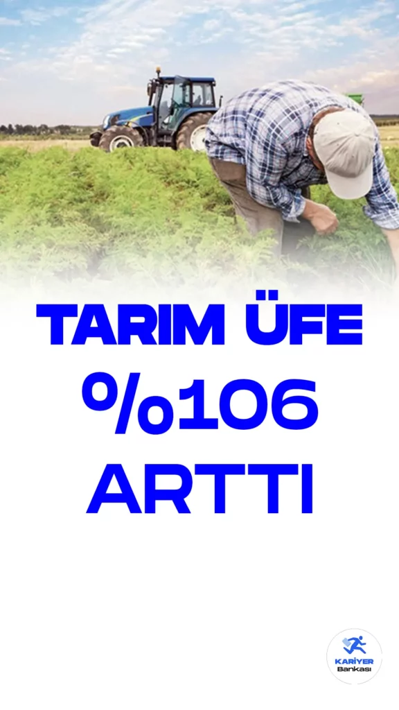 Türkiye İstatistik Kurumu'nun (TÜİK) açıkladığı verilere göre, mart ayında Tarım Ürünleri Üretici Fiyat Endeksi (Tarım ÜFE) yıllık bazda yüzde 106,77 artış kaydetti.