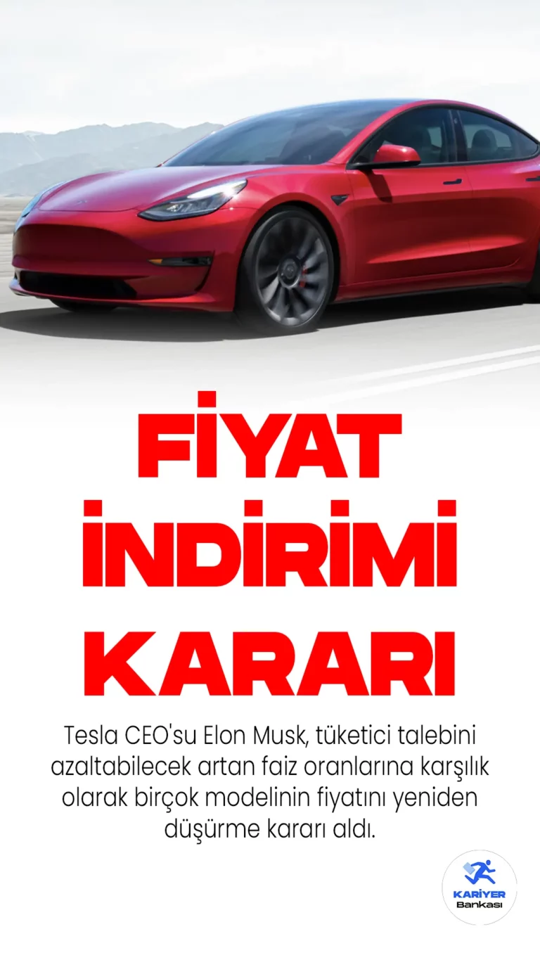 Tesla CEO'su Elon Musk, tüketici talebini azaltabilecek artan faiz oranlarına karşılık olarak birçok modelinin fiyatını yeniden düşürme kararı aldı.