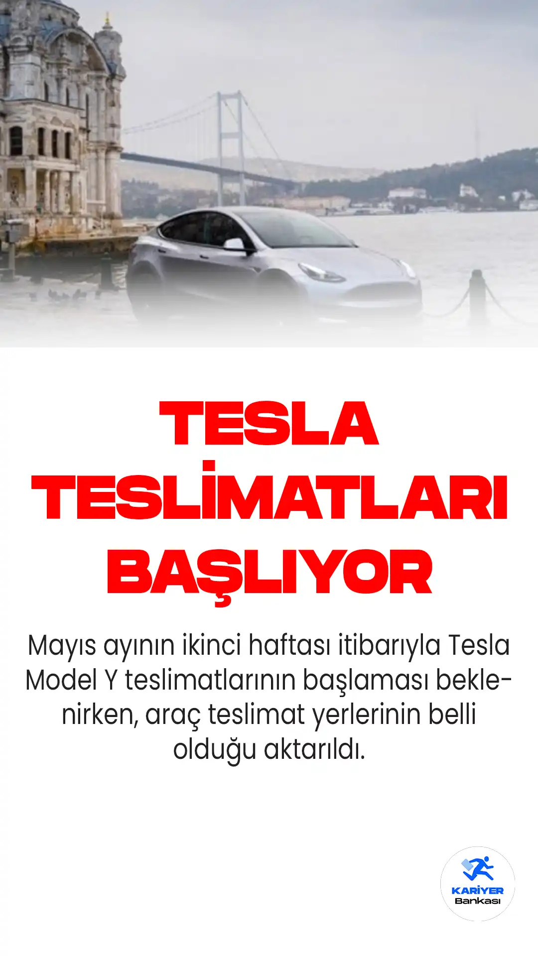 Mayıs ayının ikinci haftası itibarıyla Tesla Model Y teslimatlarının başlaması beklenirken, araç teslimat yerlerinin belli olduğu aktarıldı.