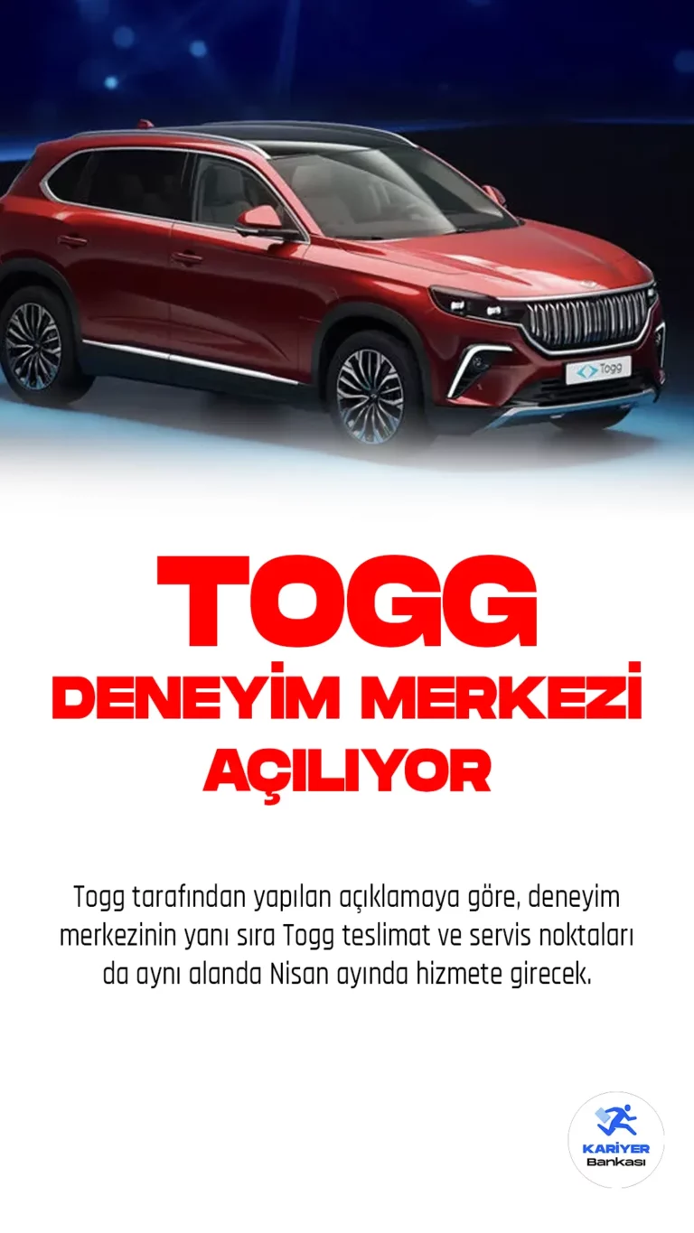 Togg, İstanbul Zorlu Center’daki deneyim merkezinin ardından Ankara Söğütözü'nde kapsamlı bir deneyim merkezi açtı. Togg tarafından yapılan açıklamaya göre, deneyim merkezinin yanı sıra Togg teslimat ve servis noktaları da aynı alanda Nisan ayında hizmete girecek.