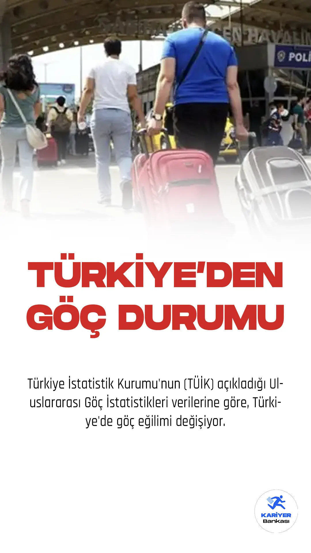Türkiye İstatistik Kurumu'nun (TÜİK) açıkladığı Uluslararası Göç İstatistikleri verilerine göre, Türkiye'de göç eğilimi değişiyor. 2020 yılında yurt dışından Türkiye'ye göç edenlerin sayısı bir önceki yıla göre %49,7 azalarak 340 bin 845 kişi oldu.