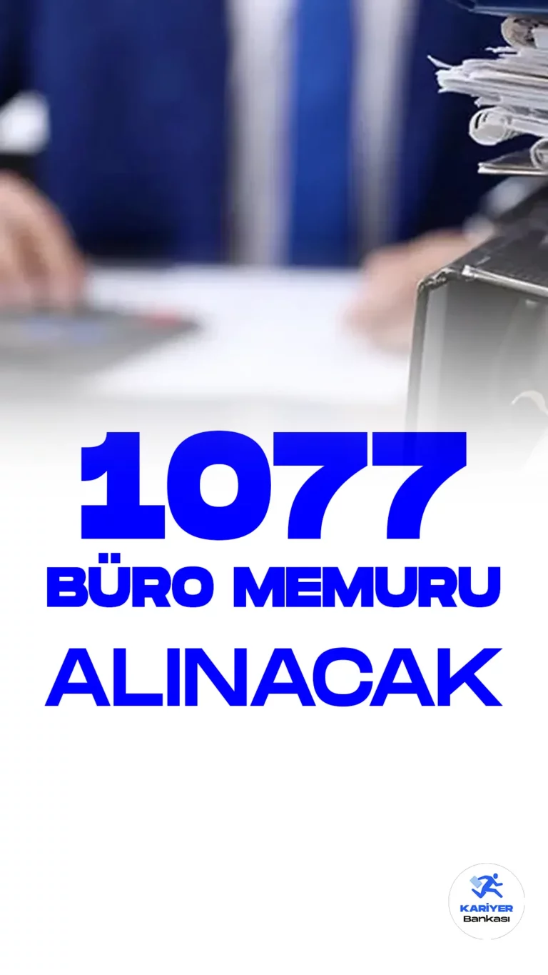 İŞKUR üzerinden büro memuru alımı duyuruları art arda yayımlandı. Özel sektör firmaları tarafından İŞKUR üzerinden yayımlanan duyurulara göre, 1077 büro memuru alımı yapılacağı aktarıldı. Başvuru yapacak adaylarda en az ilkokul mezuniyet şartı aranıyor. Her firmanın başvuru şartları değişiklik gösterebilir. Başvuru yapacak adayların belirtilen şartları dikkatle incelemesi gerekmektedir.