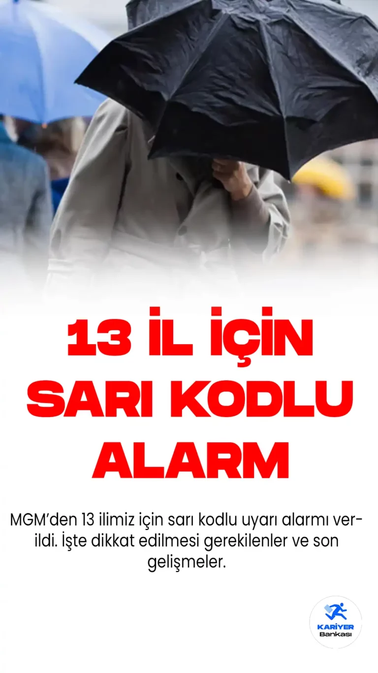 Sağanak yağışların etkisindeki 13 kent için Meteoroloji'den sarı kod uyarısı! Afyon, İzmir, Bursa ve diğer illerde durum nedir? Detaylar...