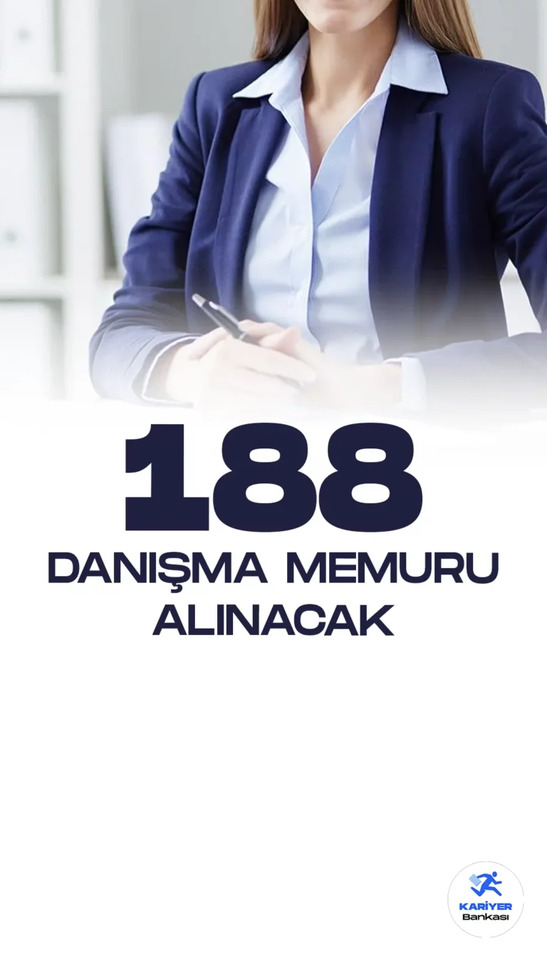 İŞKUR üzerinden danışma memuru alımı duyuruları yayımlandı. Özel sektör firmaları tarafından iŞKUR üzerinden yayımlanan duyurulara göre, 188 danışma memuru yapılacak. Başvuru yapacak adaylarda en az ilkokul mezuniyet şartı aranırken, başvuru şartlarının dikkatle incelenmesi gerektiği kaydedildi.