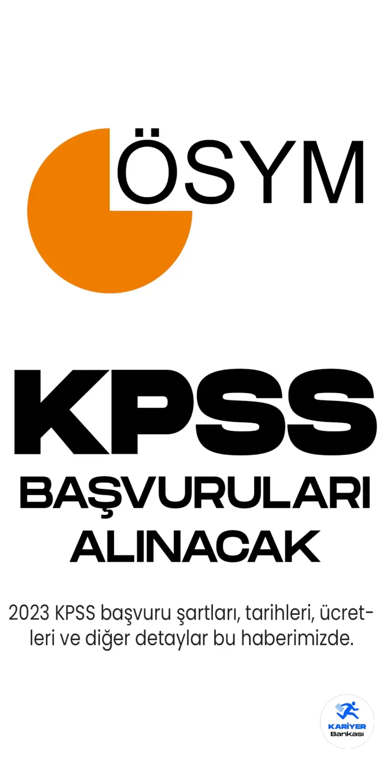 2023 KPSS başvuruları alınacak. KPSS sınav ücreti, sınav başvuru tarihleri ve uygulama tarihi ile diğer detaylar bu haberimizde...