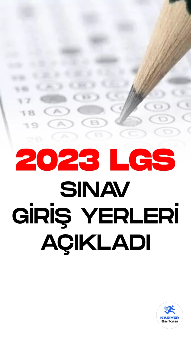 2023 LGS Sınav Giriş Yerleri Açıklandı.Liselere Geçiş Sistemi (LGS) sınavı yaklaşırken, öğrenciler için heyecanlı bir süreç başladı. Sınava girecek olan on binlerce öğrenci, sınav giriş yerlerini öğrenmek için sabırsızlıkla bekliyor. Sonunda beklenen açıklama geldi ve 2023 LGS sınav giriş yerleri ilan edildi.