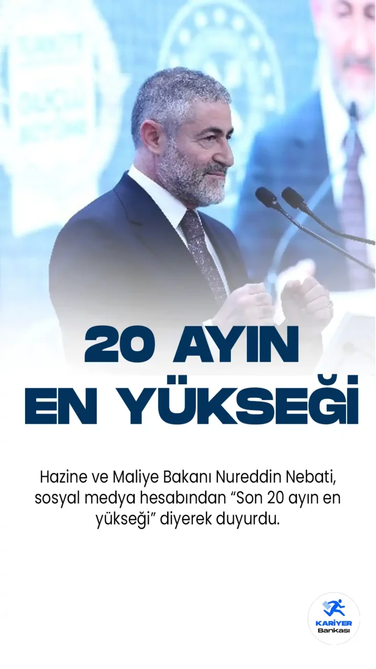 Nebati, Ekonomik Güven Endeksi'nin Mayıs ayında bir önceki aya göre 1,5 puan artarak 103,7'ye yükseldiğini ve bu seviyenin son 20 ayın en yüksek değeri olduğunu açıkladı.