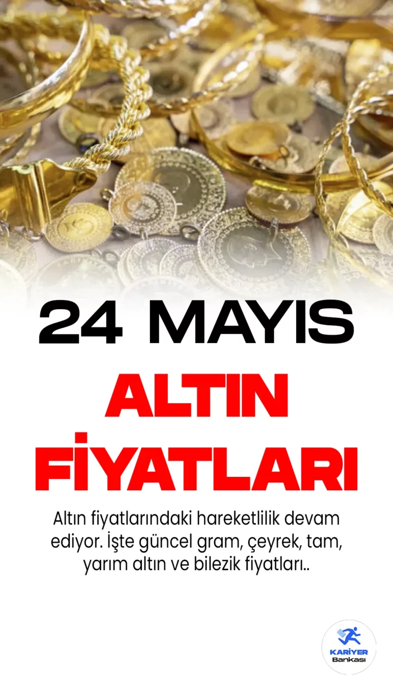 24 Mayıs Çarşamba günü saat 14:27 itibariyle altın piyasasındaki son durum..