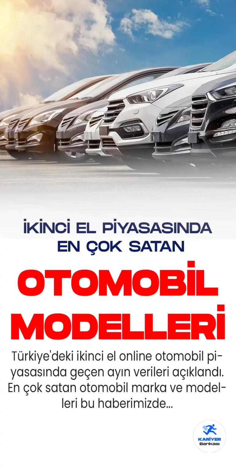 Türkiye'deki ikinci el online otomobil piyasasında geçen ayın verileri açıklandı. Önde gelen otomobil markalarından Volkswagen, Fiat ve Renault, en çok tercih edilenler arasında yer aldı. Model bazında ise Fiat Egea ve Fiat Doblo en çok satış yapan araçlar oldu.