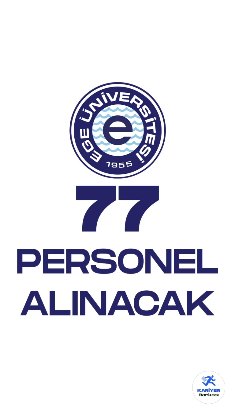 Ege Üniversitesi personel alımı başvuru işlemleri devam ediyor. Resmi Gazete'de yayımlanan duyuruya göre, Üniversiteye büro personeli, destek personeli, tekniker, koruma ve güvenlik görevlisi unvanlarında sözleşmeli personel alımı yapılacağına yer verildi.