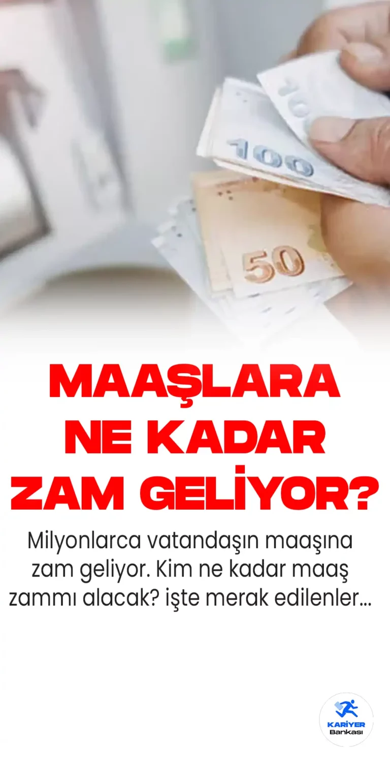 Memur ve emekli maaşları için zam geliyor. Peki memur ve emeklilere ne kadar zam yapılması bekleniyor? İşte detaylar...