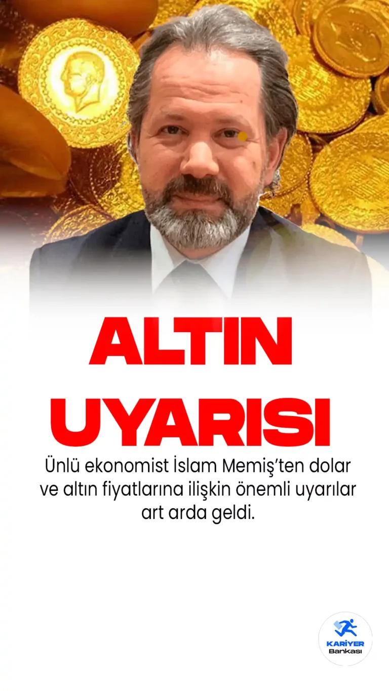 Ekonomi yorumcusu İslam Memiş, gram altın hakkındaki öngörülerini ve yatırımcılara yönelik önemli uyarılarda bulundu.