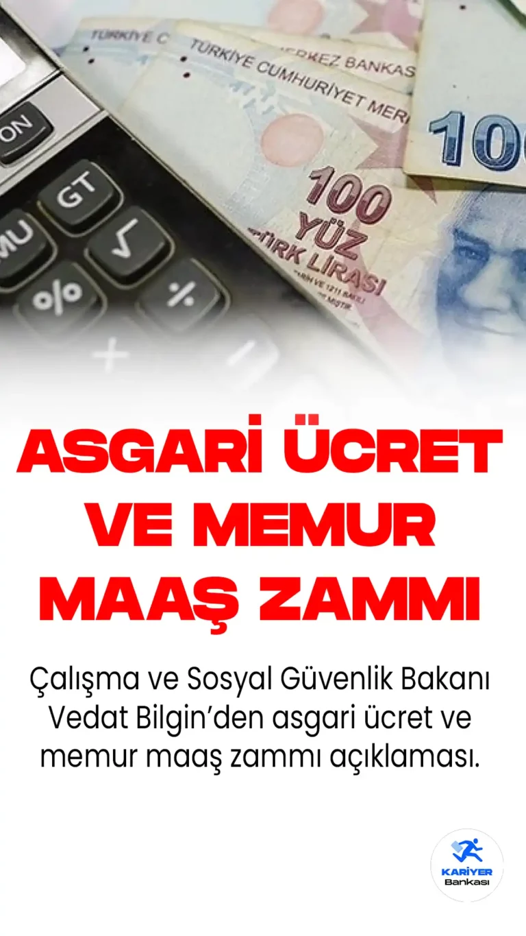 Çalışma ve Sosyal Güvenlik Bakanı Vedat Bilgin, NTV'de gündem, asgari ücret ve memur maaş zamlarına ilişkin açıklamalarda bulundu.