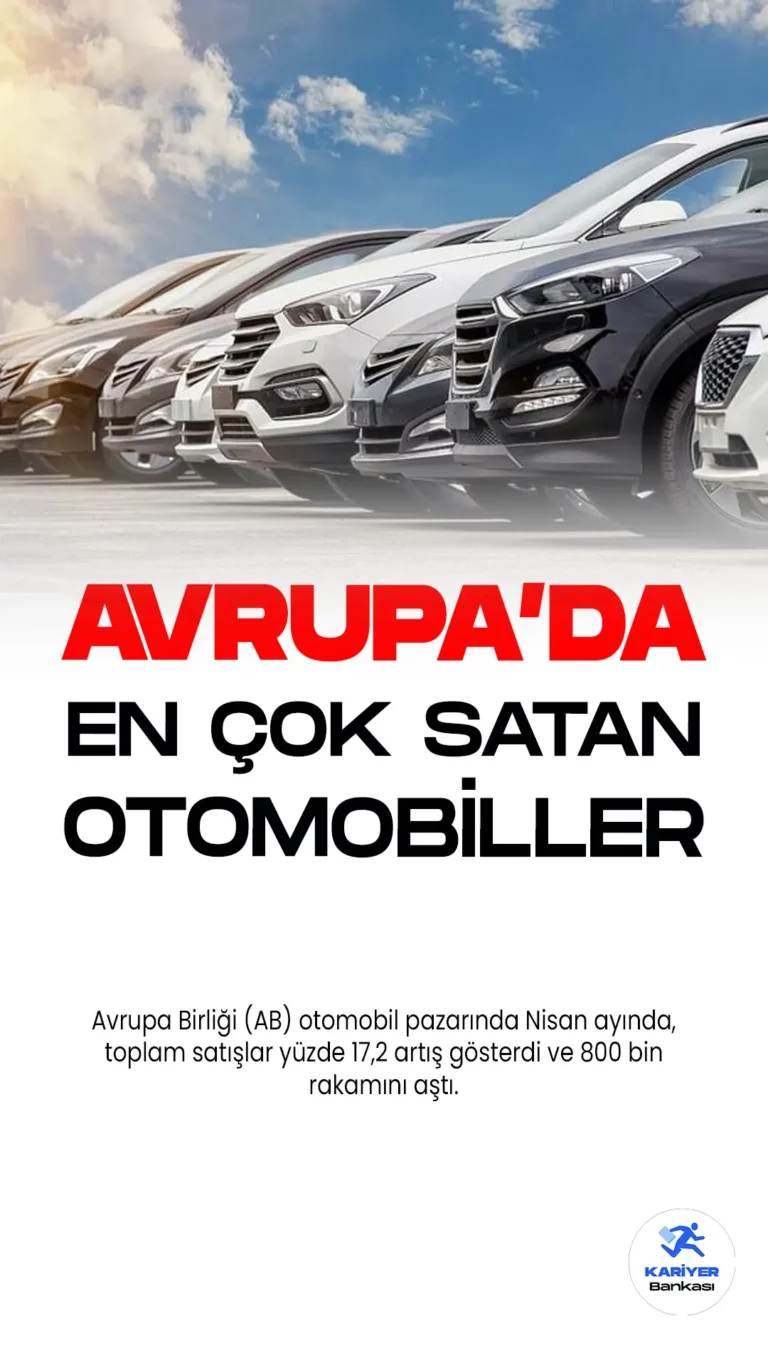 Avrupa Birliği (AB) otomobil pazarında Nisan ayında, toplam satışlar yüzde 17,2 artış gösterdi ve 800 bin rakamını aştı. Ayrıca, toplam satışlarda en büyük payı VW Grubu aldı.