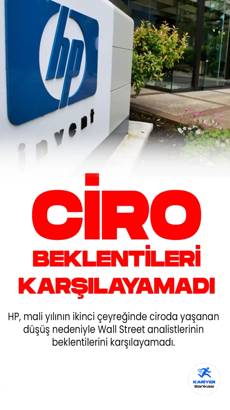 HP, Yüksek Enflasyonun Etkisiyle İkinci Çeyrek Ciro Beklentilerini Karşılayamadı