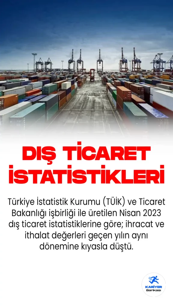 TÜİK, Nisan 2023 Dış Ticaret İstatistiklerini Yayımladı