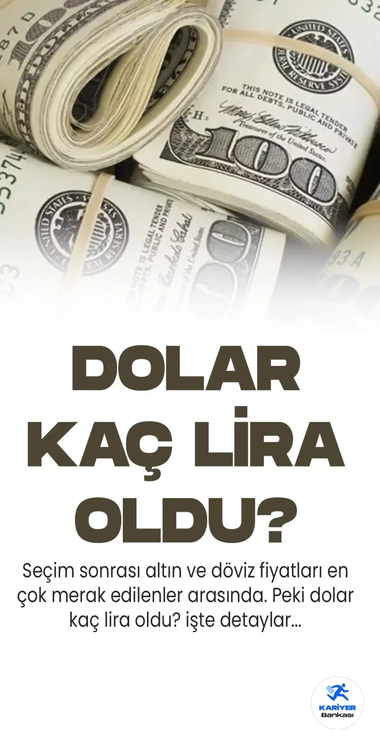 Seçim sonrası en çok merak edilenlerden birisi de döviz fiyatları idi. Altın ve döviz fiyatları 14 Mayıs seçimleri öncesi artış gösterirken...