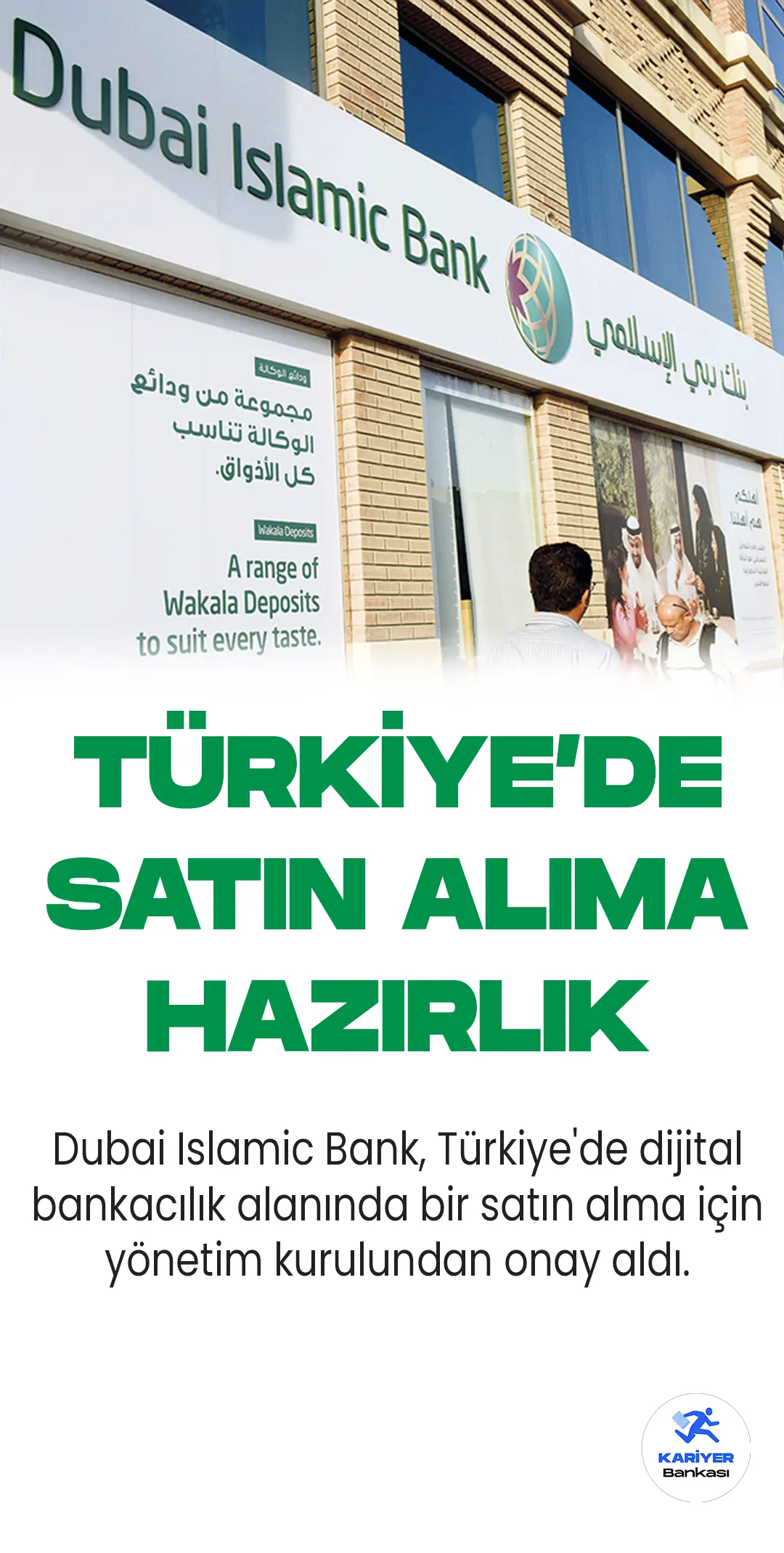 Dubai İslami Bank Türkiye'de satın alıma hazırlanıyor.