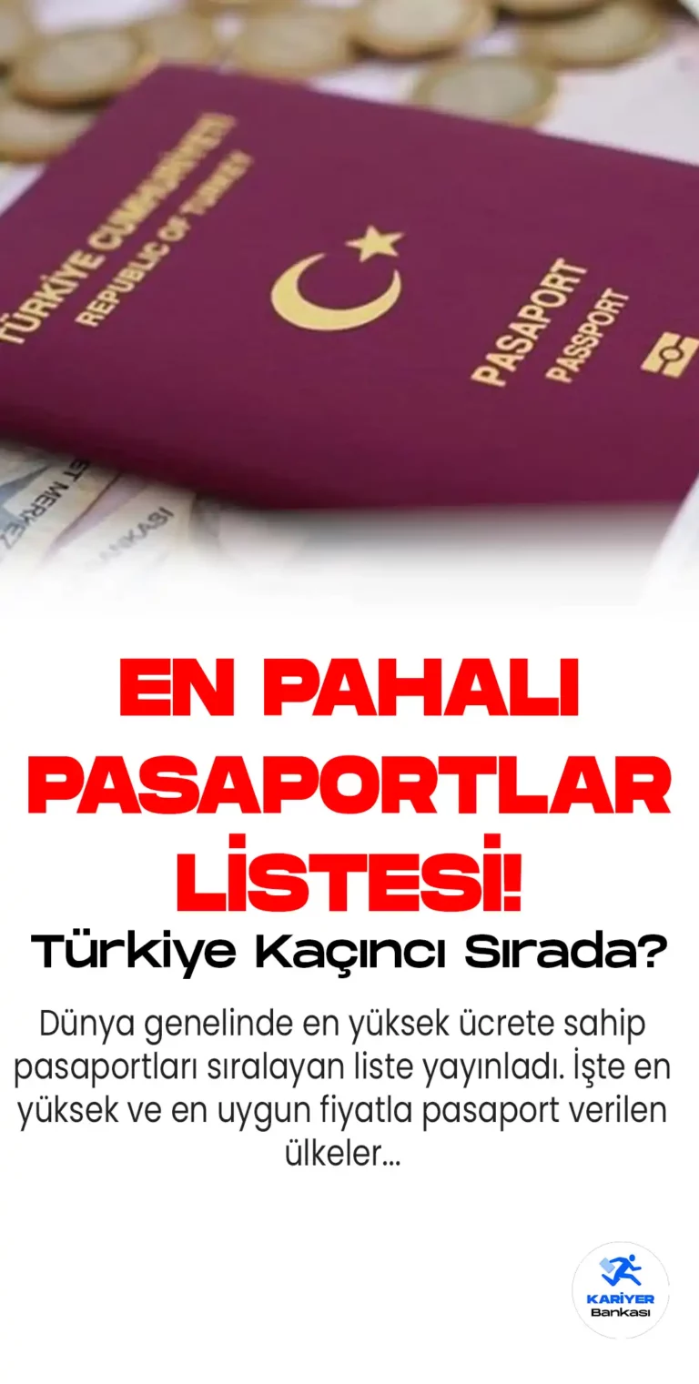 William Russell sigorta firması, dünya genelinde en yüksek ücrete sahip pasaportları sıralayan bir liste yayınladı.