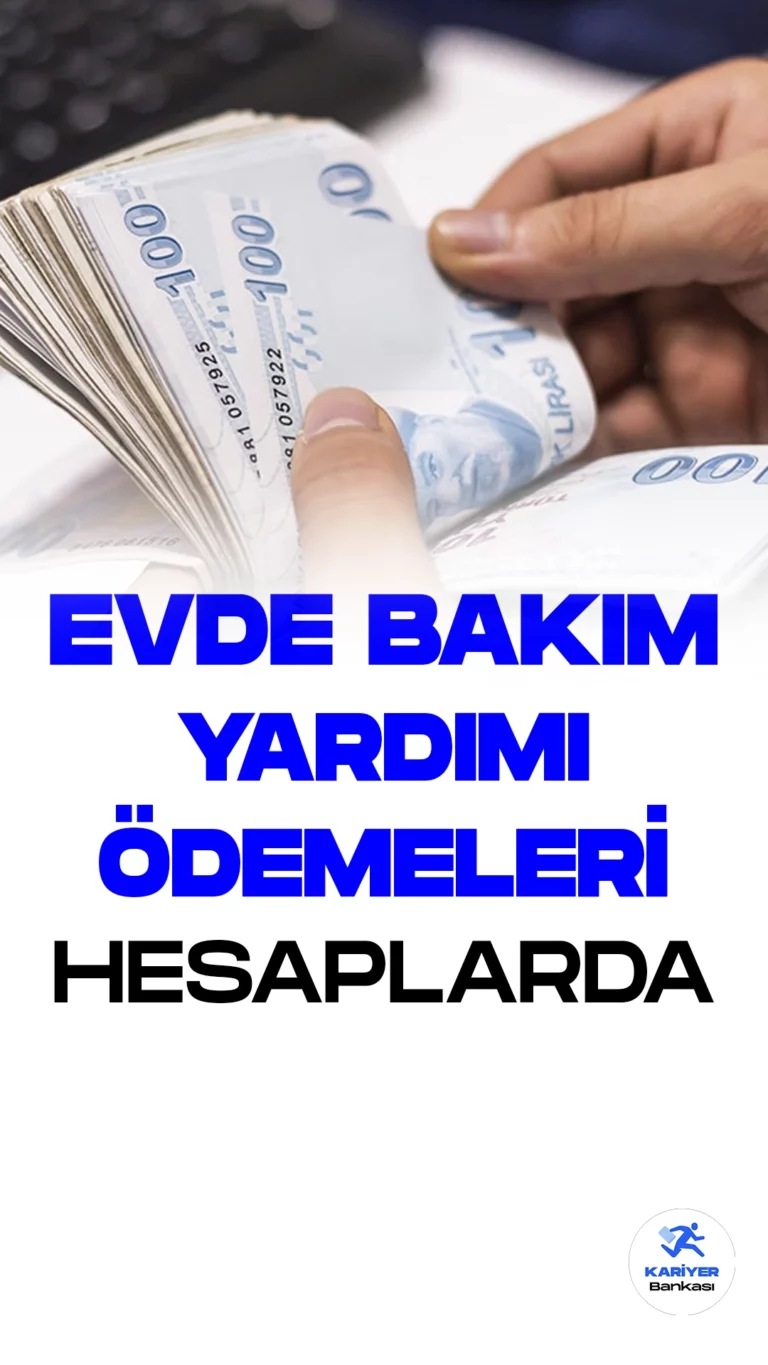 Bakan Yanık: "Evde Bakım Yardımı Hesaplara Yatırıldı"Ağır engelli vatandaşların ve ailelerinin bakımına yönelik ekonomik destek sağlamak amacıyla Aile ve Sosyal Hizmetler Bakanı Derya Yanık, bu ay toplam 2 milyar 449 milyon lira Evde Bakım Yardımı ödemelerinin hesaplara yatırıldığını duyurdu.