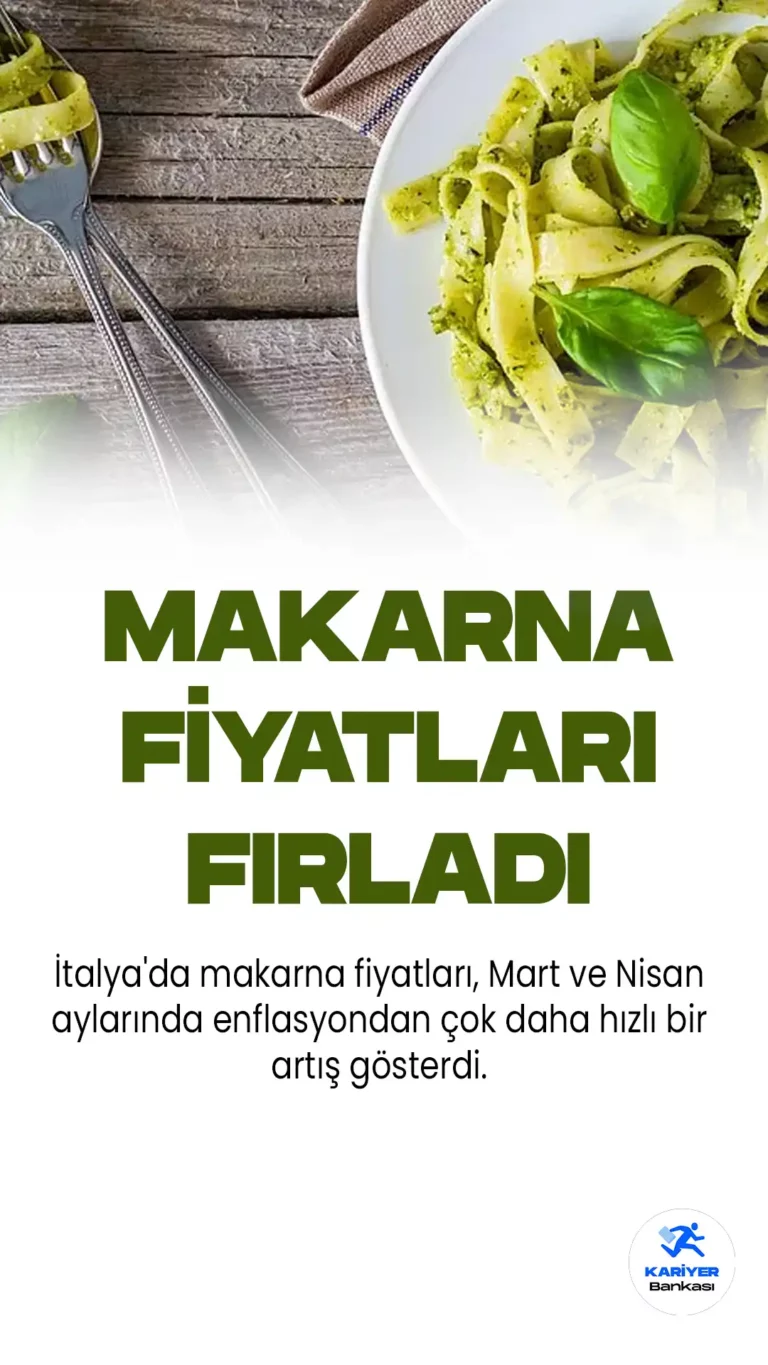 İtalya’da Makarna Fiyatlarındaki Artış Enflasyonu Geride Bıraktı