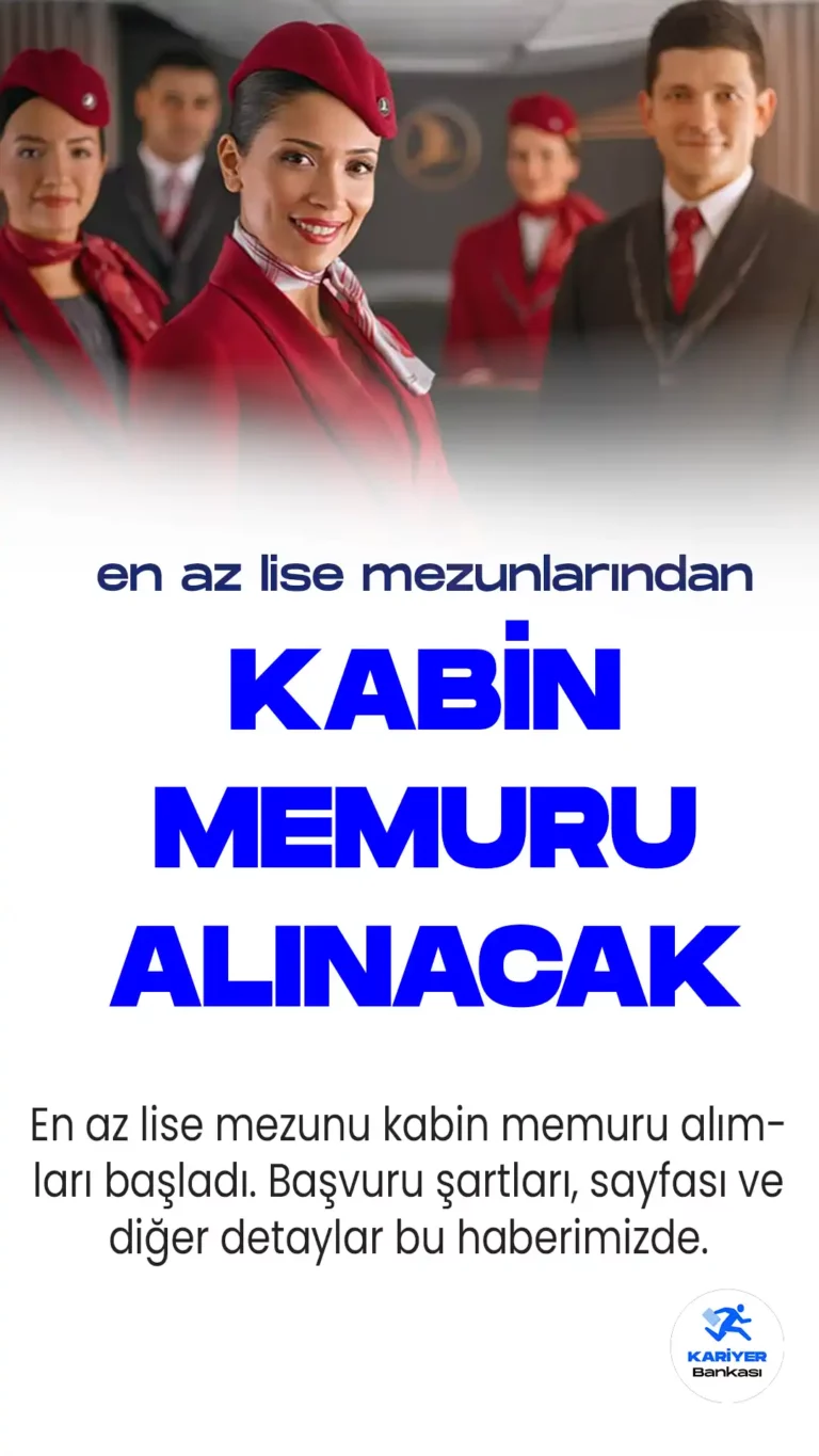 THY Kabin Memuru Alımı Başvuruları Başladı