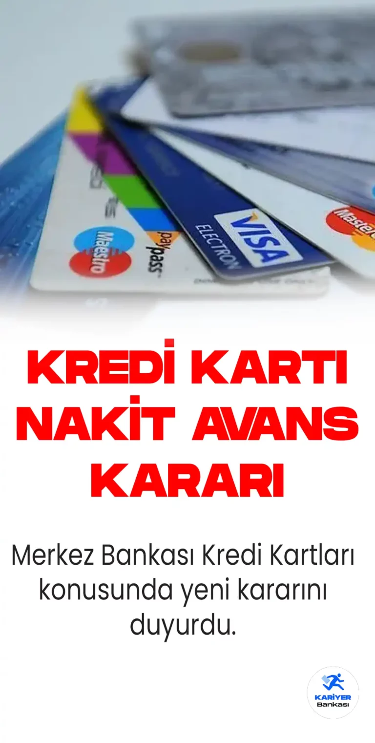 Kredi Kartı nakit çekimi ve altın alımları konusunda yeni karar duyuruldu. Karar 16 Mayıs 2023 tarihi itibariyle geçerli olacak.