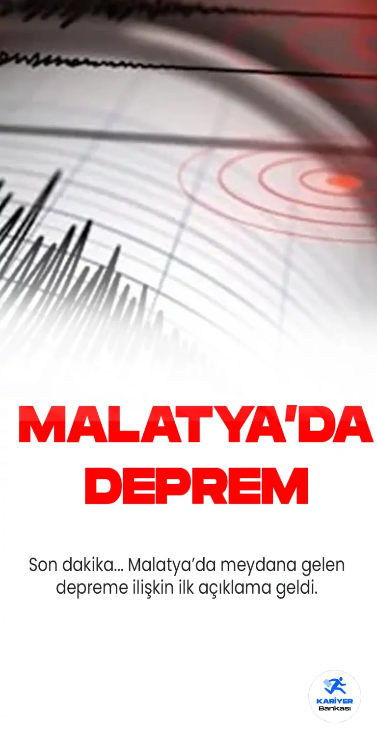 Malatya’da 4.1 Büyüklüğünde Deprem Meydana Geldi