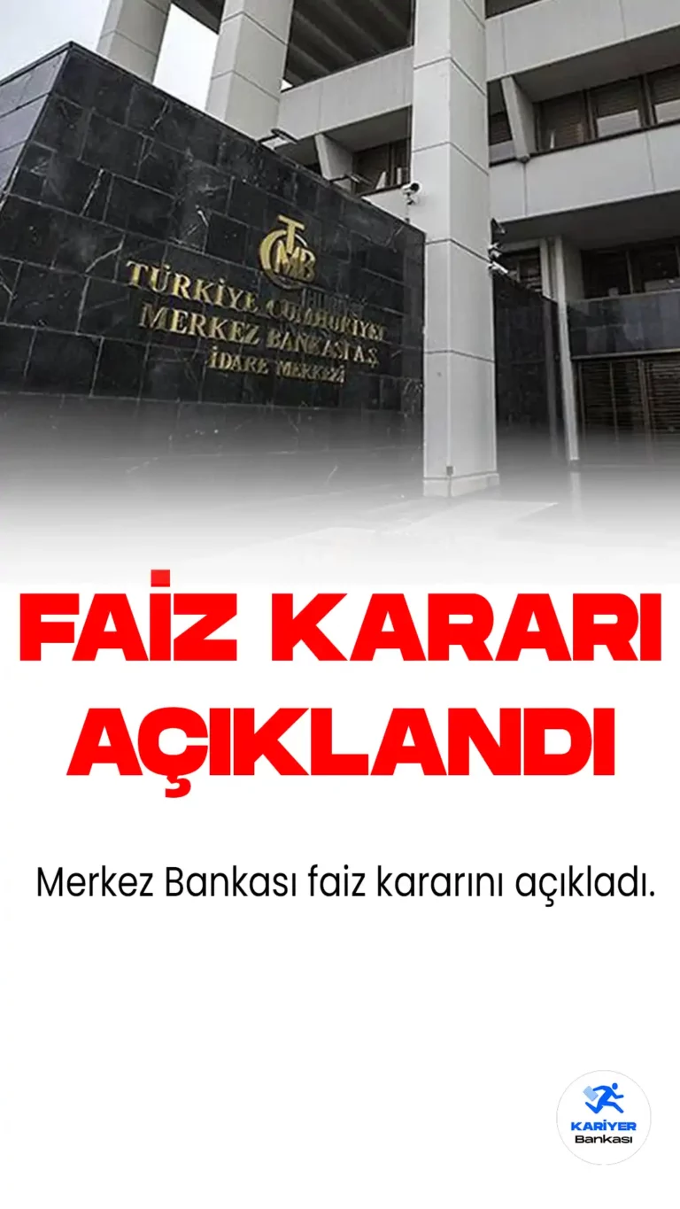 Merkez Bankası Faizi Sabit Tuttu