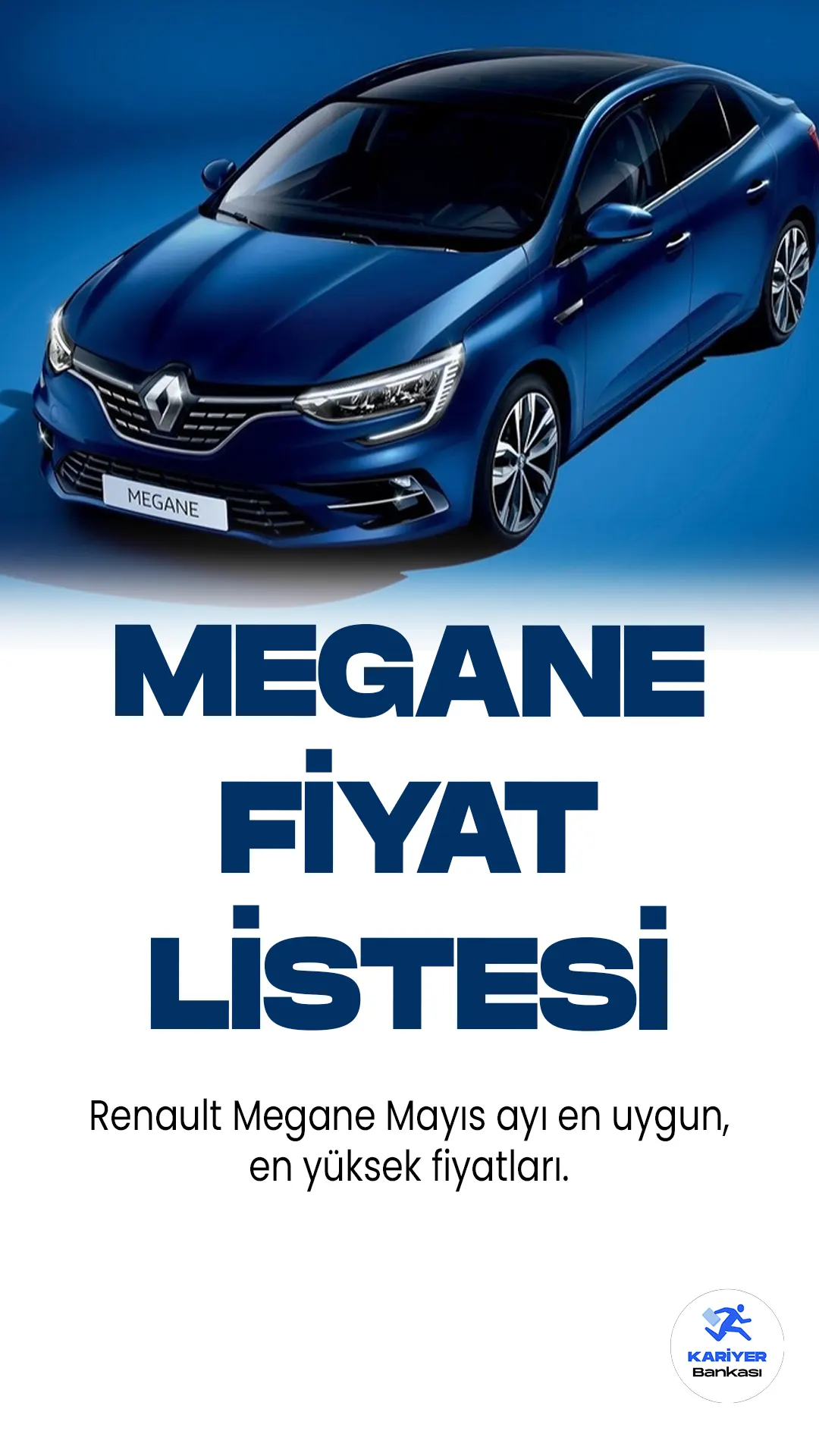 Renault Megan Mayıs 2023 Fiyat Listesi Yayımlandı. Türkiye'nin en popüler araç markalarından biri olan Renault, fiyat listelerini güncellemeye devam ediyor. Renault Megane, sürücülerin en çok tercih ettiği modeller arasında yer alıyor. Modern ve dinamik tasamıyla, araç sürücülerine konforlu bir sürüş desteği sağlıyor. Uygun fiyatlı olmasından dolayı da, ülkemizde en çok satan araç modellerinden biridir.
