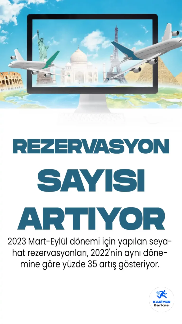 IATA verilerine göre 2023 Mart-Eylül dönemi için yapılan seyahat rezervasyonları arttı. İşte son veriler ve tüm detaylar...