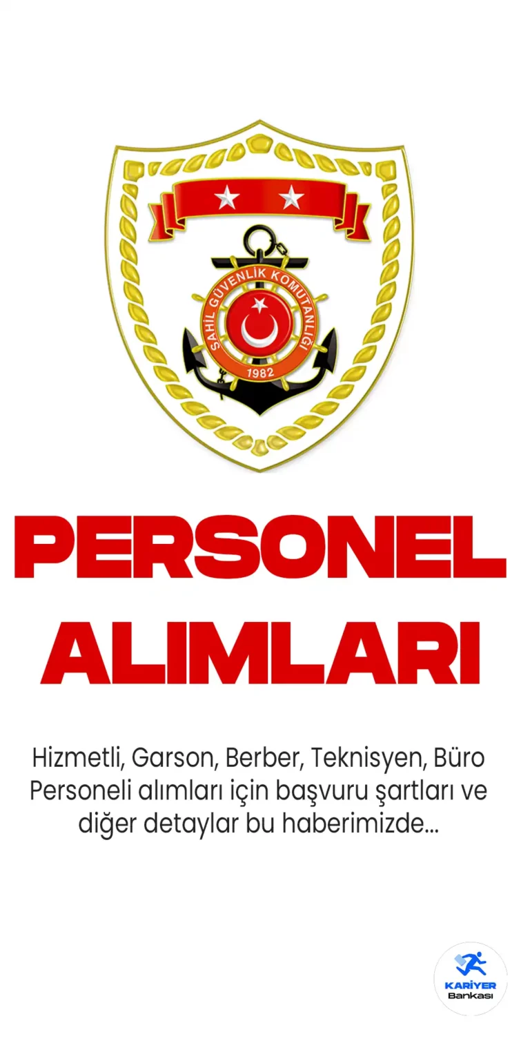 İçişleri Bakanlığı Sahil Güvenlik Komutanlığı sözleşmeli personel alımı başvuruları 22 Mayıs 2023 tarihi itibariyle başlayacak. İlgili alımlara başvurular 29 Mayısa kadar devam edecek.