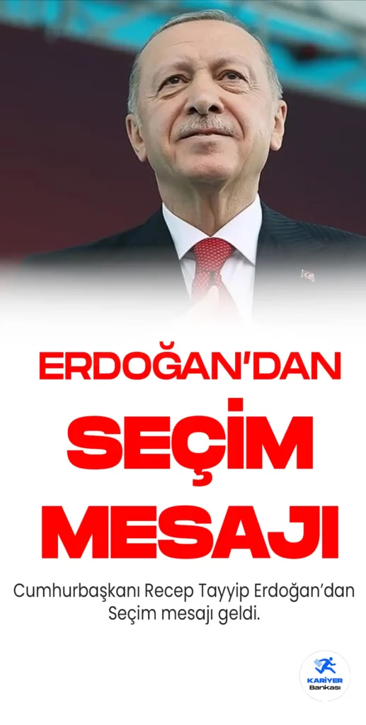 Cumhurbaşkanı Recep Tayyip Erdoğan, YSK'nın 28 Mayıs'ta ikinci tur kararının ardından mesaj yayımladı.