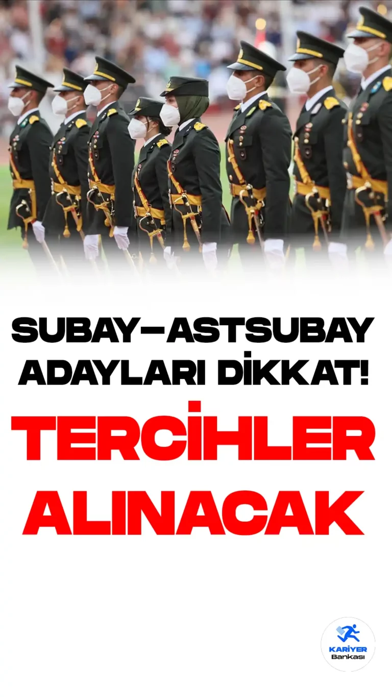 Subay ve Astsubay Adayları Dikkat! 2023 MSÜ Tercih İşlemleri Duyurusu Yayımlandı