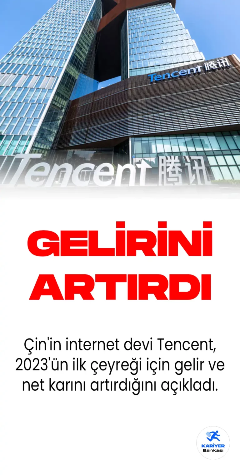Tencent, 2023 İlk Çeyrek Gelir ve Net Karında Artış Açıkladı
