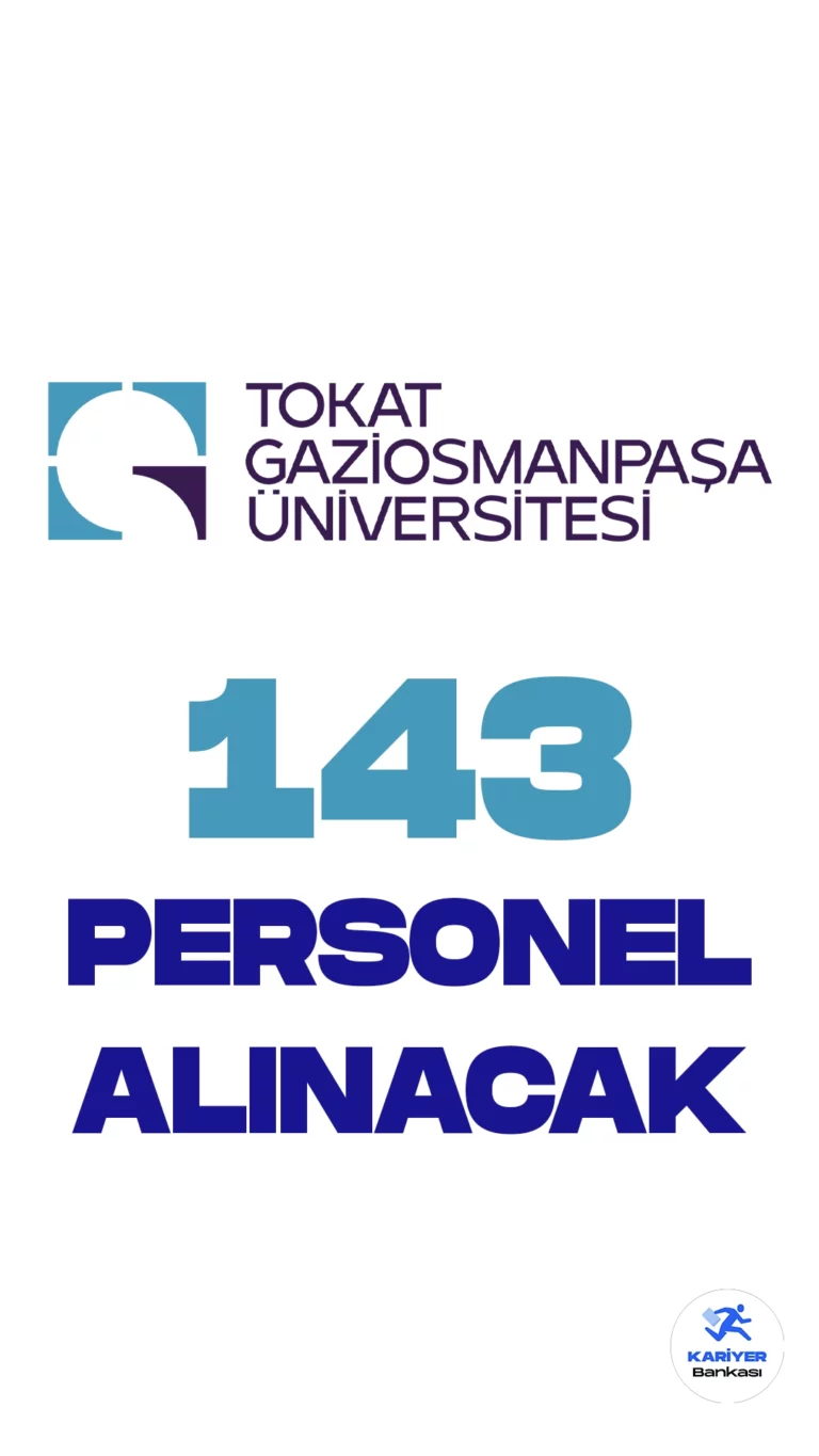 Tokat Gaziosmanpaşa Üniversitesi personel alımı duyurusu Resmi Gazete'de yayımlandı. 15 Mayıs tarihli yayımlana duyuruya göre, Üniversiteye hemşire, diğer teknik hizmet personeli, laborant, sağlık teknikeri, büro personeli, koruma ve güvenlik görevlisi, spor uzmanı, destek personeli, teknisyen, tekniker unvanlarında olmak üzere 143 sözleşmeli personel alımı yapılacağı kaydedildi. Başvuruların 15 Mayıs 2023 tarihi itibarıyla alınacağı aktarıldı. Başvuru yapacak adayların belirtilen şartları dikkatle incelemesi gerekmektedir.