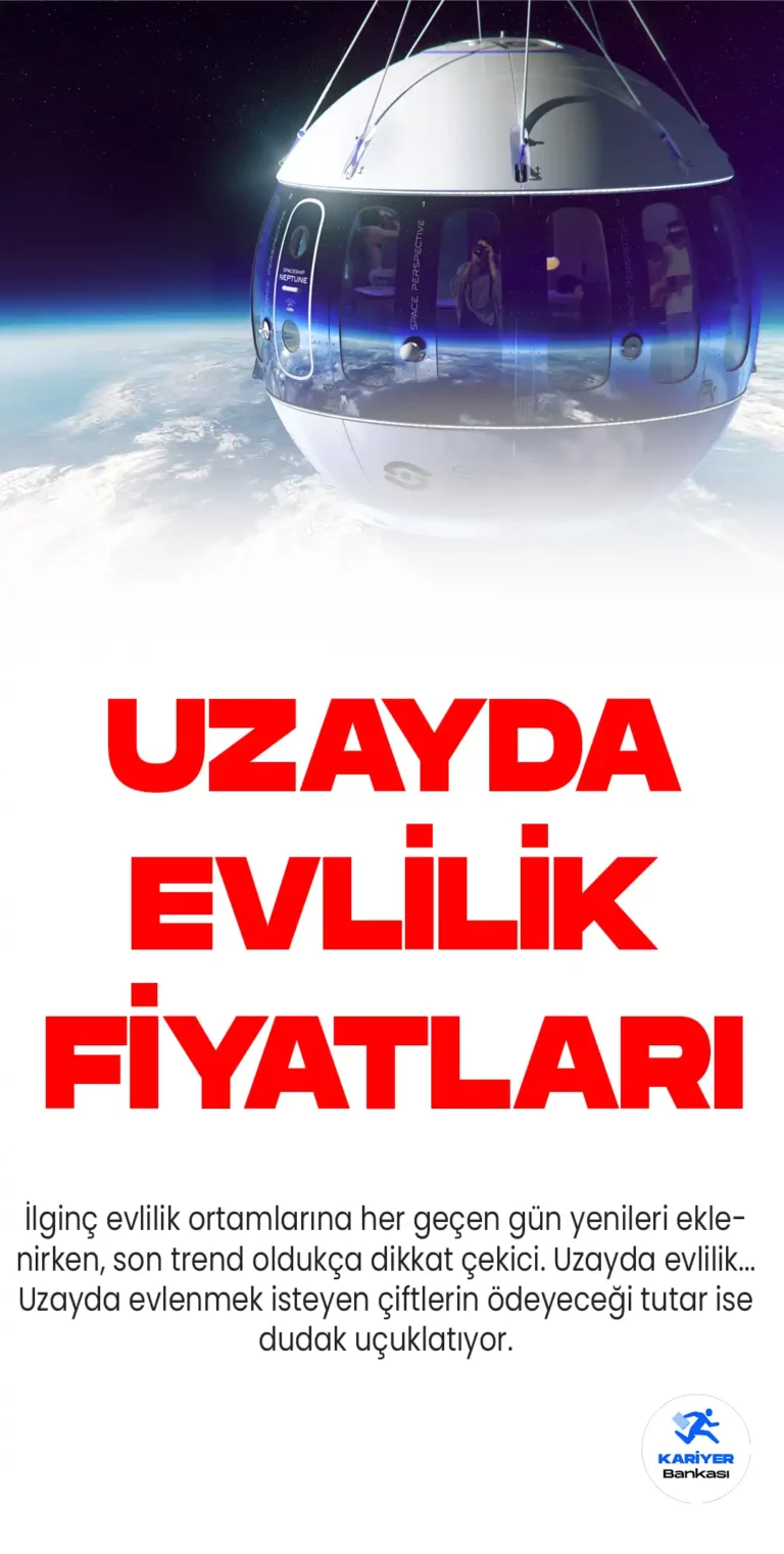 İlginç evlilik ortamlarına her geçen gün yenileri eklenirken, son trend oldukça dikkat çekici. Uzayda evlilik...