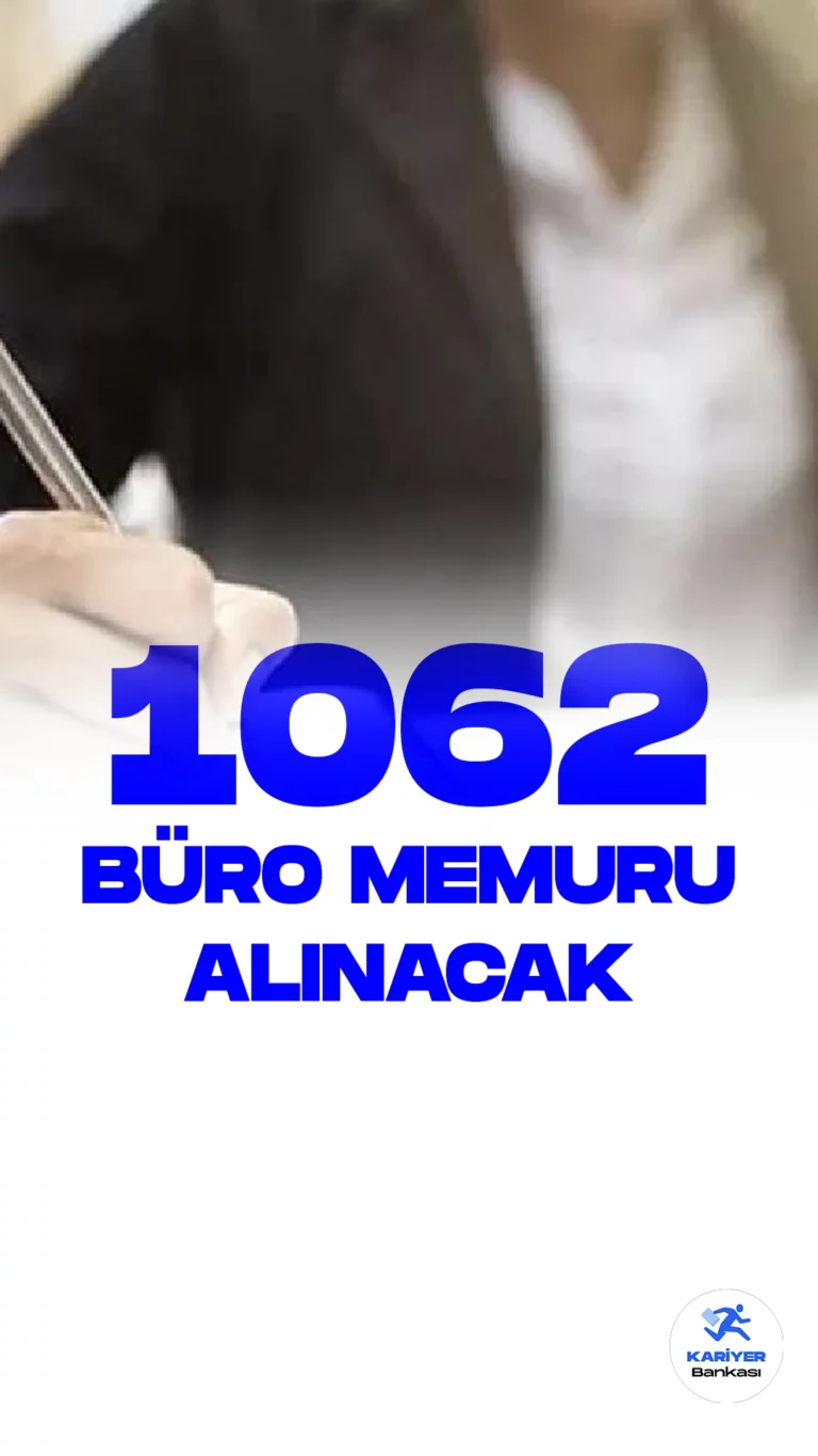 İŞKUR üzerinden büro memuru alımı duyuruları yayımlandı.Özel sektör firmaları tarafından yayımlanan duyurulara göre, 1062 büro memuru alımı yapılacağı aktarıldı. Başvurular Türkiye İş Kurumu (İŞKUR) resmi sayfası üzerinden gerçekleştirilecek. Başvuru yapacak adaylar en az ilkokul mezuniyet şartı aranıyor. Her firmanın başvuru şartları farklılık gösterebilir. Bu nedenle başvuru yapacak adayların şartları dikkatle incelemesi gerekmektedir.