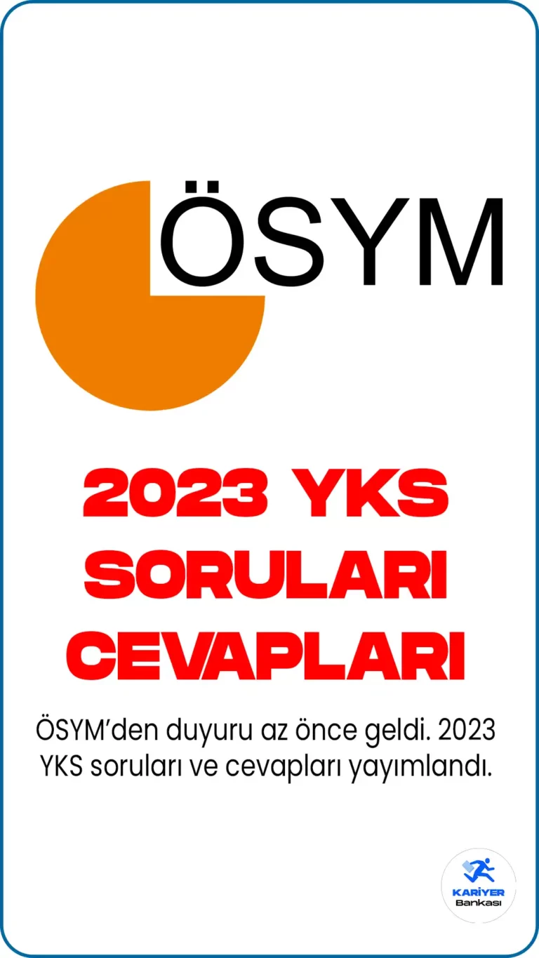 2023 YKS Soruları ve Cevapları Yayımlandı