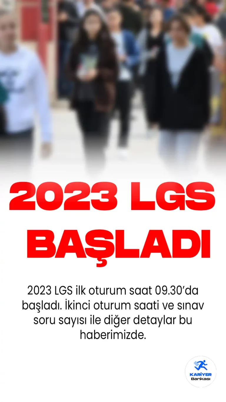 Milli Eğitim Bakanlığı'ndan 2023 LGS duyurusu geldi. 2023 LGS saatleri, LGS sınav soru sayısı ve diğer detaylar bu haberimizde.